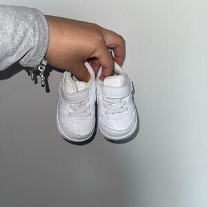 White Nike Baby Shoes